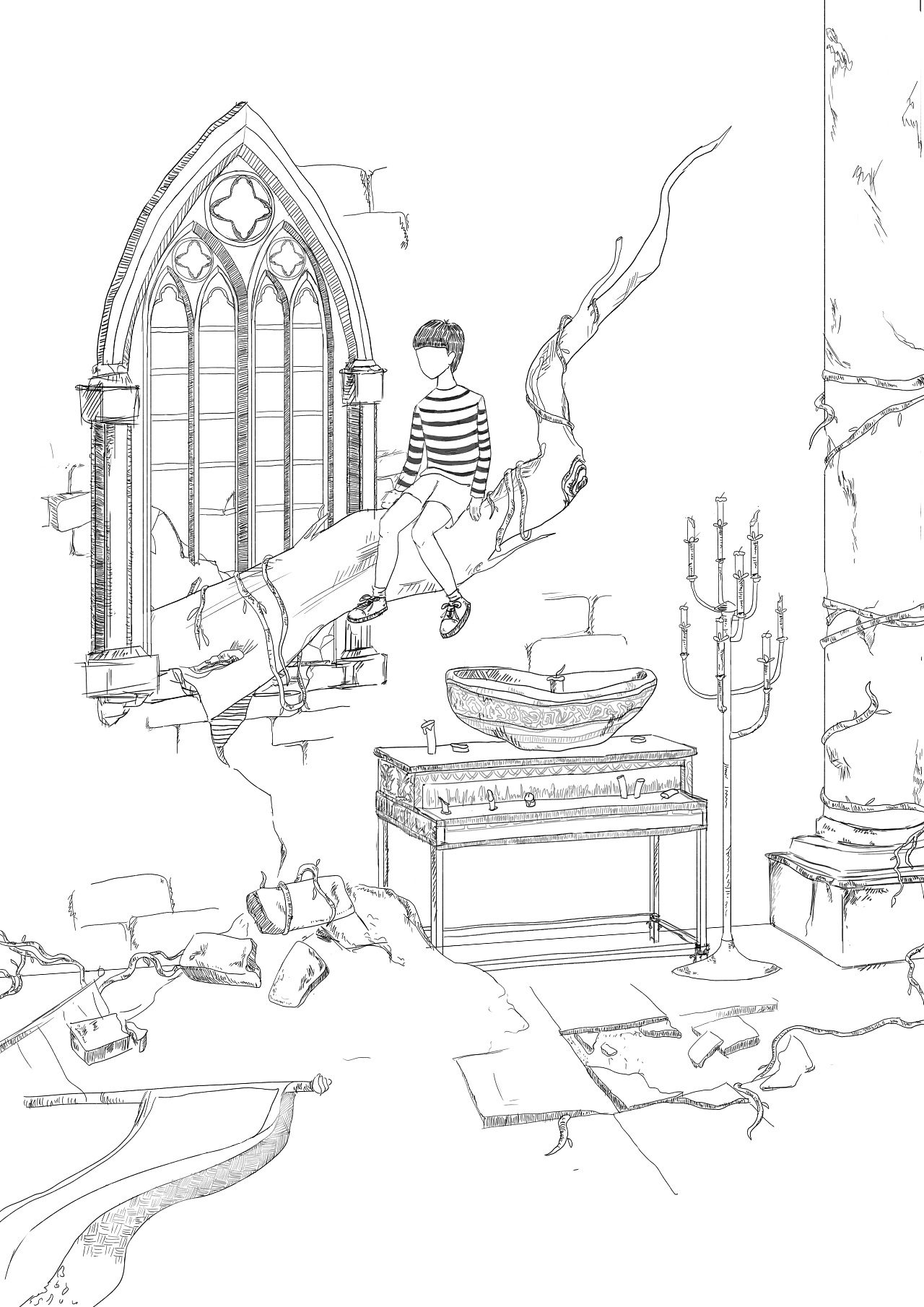 秘密基地|插画|创作习作|路德维兮_ - 原创作品 - 站酷 (zcool)