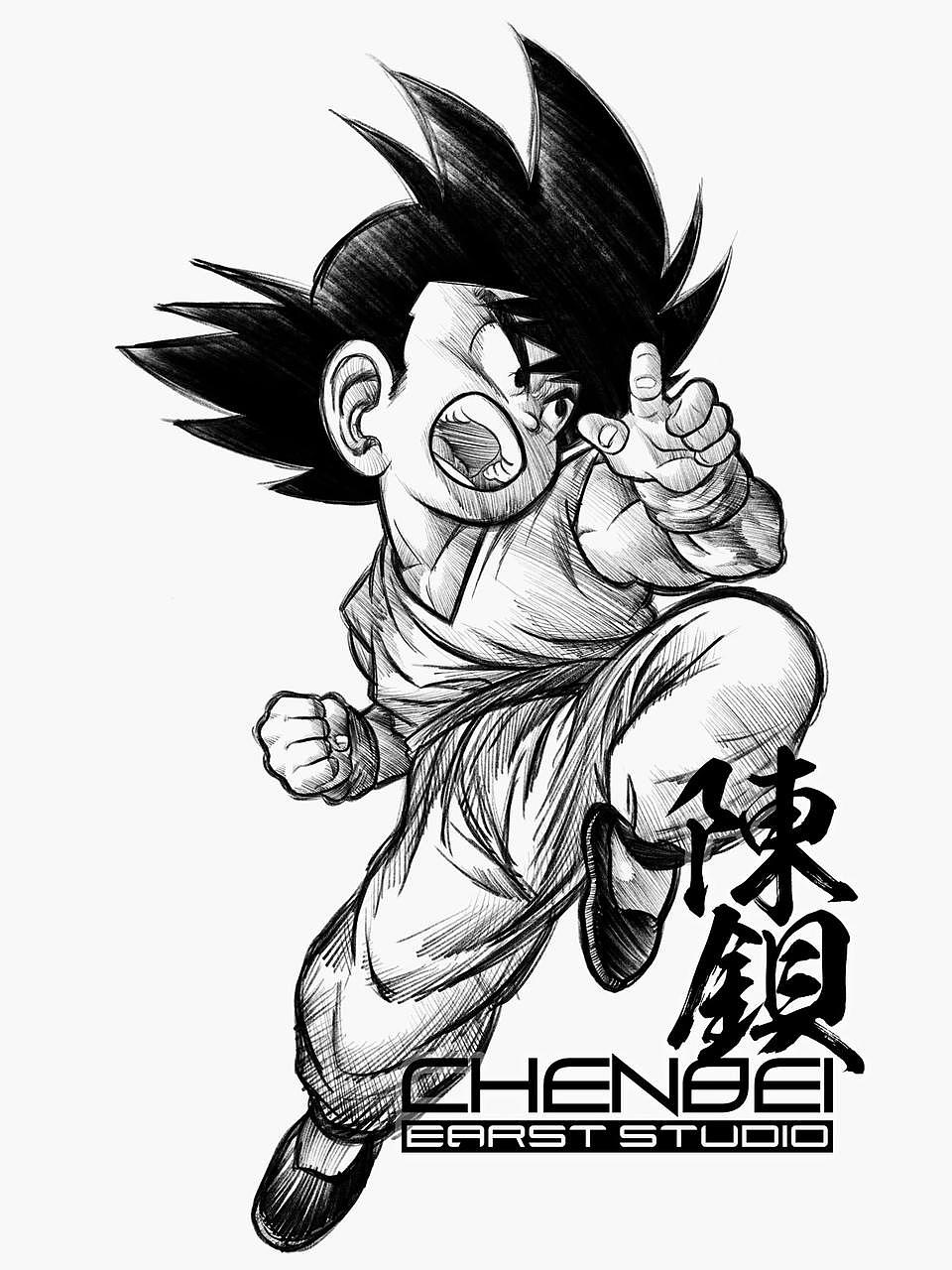 致敬鸟山明:小悟空|插画|艺术插画|chenbei_earst - 原创作品 - 站酷