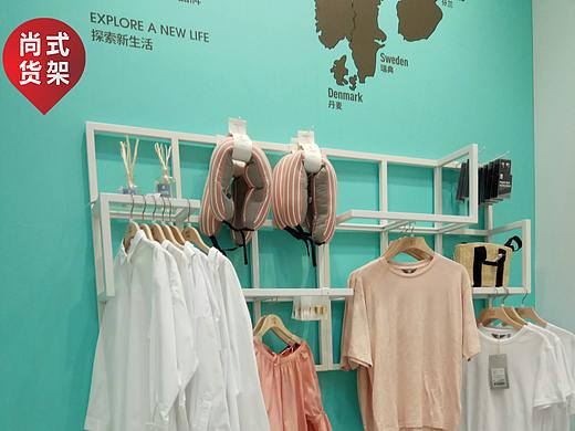 服装店货架 摆放服装货架定做 KM货架一站式整店输出