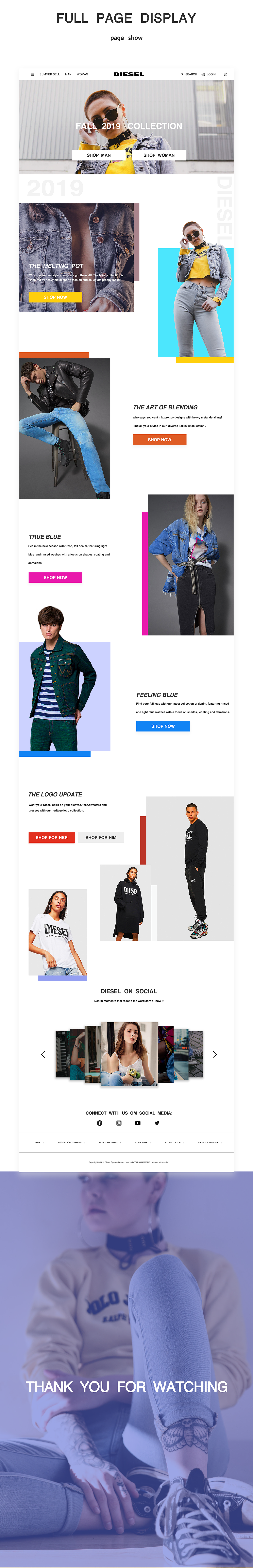 DIESEL网页（图ZMTcwMzczNDA4） - 企业官网 - 站酷设计师贰蚴原创素材 - 站酷ZCOOL