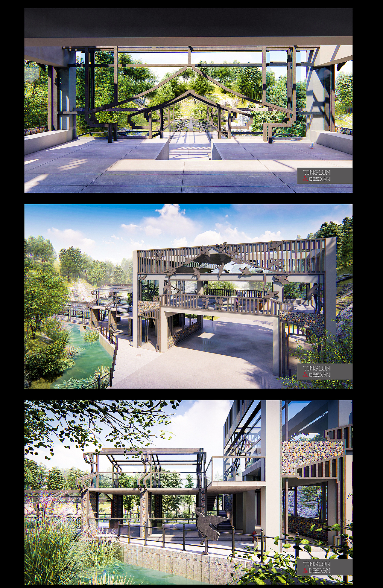 城樓效果圖雙風(fēng)格渲染 與思考（圖ZMjA1NTE3Njg0） - 建筑/空間 - 站酷設(shè)計(jì)師八匯設(shè)計(jì)原創(chuàng)素材 - 站酷ZCOOL