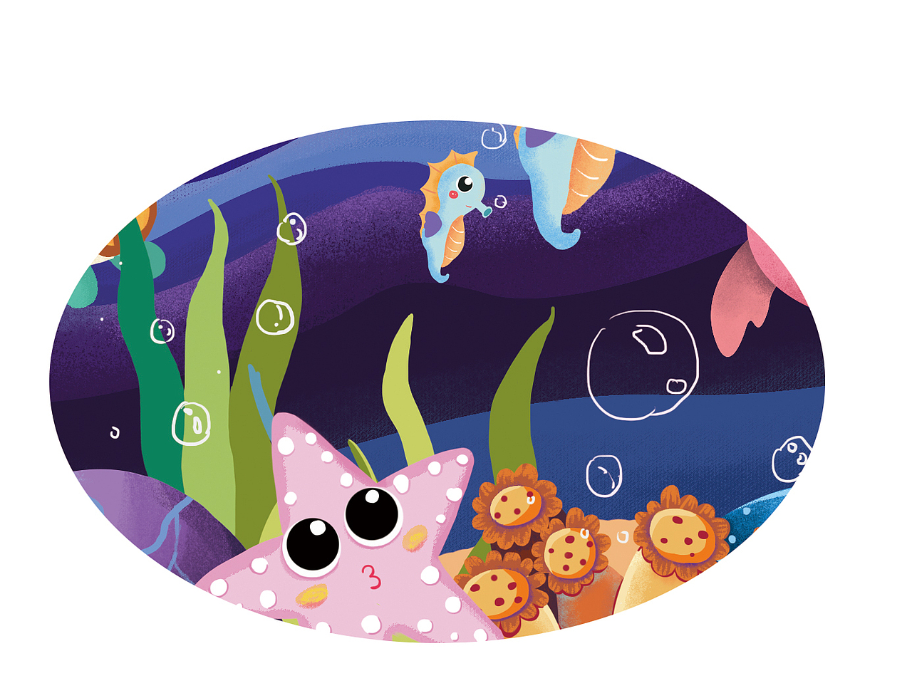 海洋（图ZMjQwMDY2ODUy） - 商业插画 - 站酷设计师御小佛爷原创素材 - 站酷ZCOOL