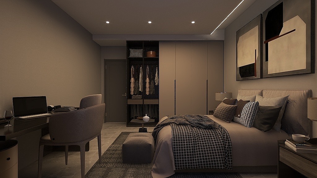 昏暗灯光下的经典浪漫