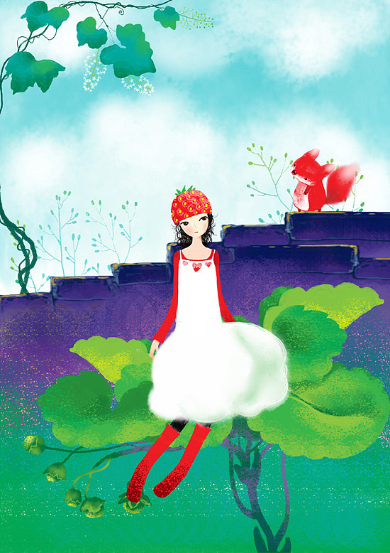 画儿晴天插画作品《悠悠花巫》（图ZNjQ0MTQyOA==） - 创作习作 - 站酷设计师画儿晴天原创素材 - 站酷ZCOOL