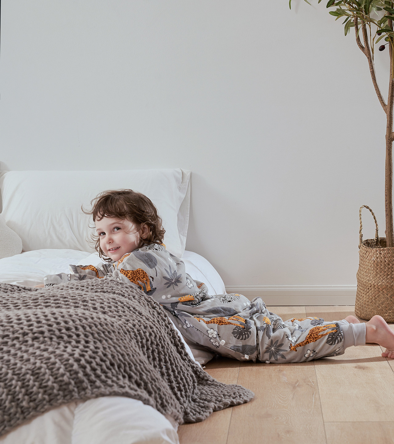 儿童睡袋家纺毛毯拍摄