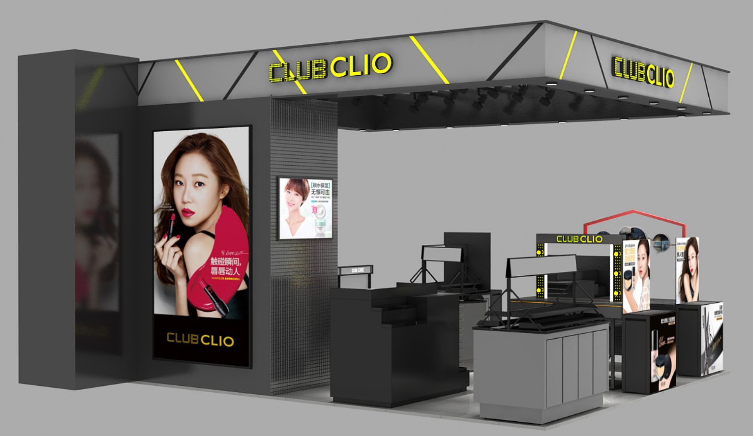 韩国club clio品牌集合店终端形象--西宁王府井店