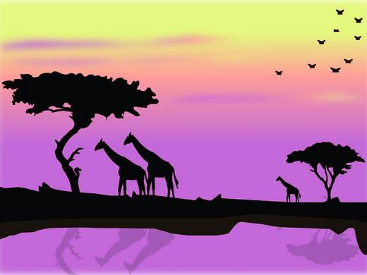 夕陽與鹿（個人主頁-ZMjQ4Nzk0ODQ=） - 其他平面 - 站酷設(shè)計師我在過馬路you原創(chuàng)素材 - 站酷ZCOOL