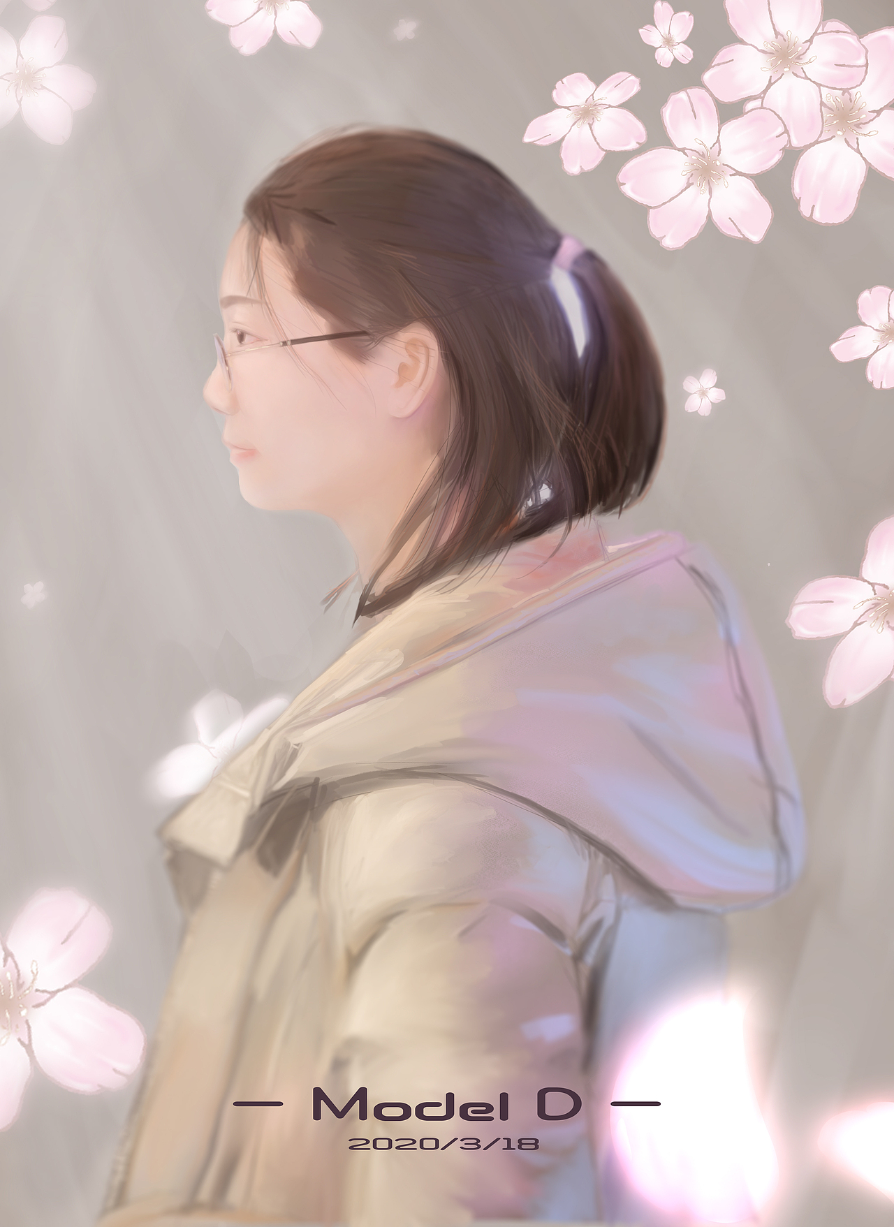 侧脸|插画|创作习作|modeld_原创作品-站酷zcool