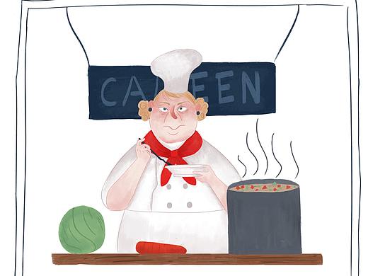 食堂的大婶（个人主页-ZNDQ4MzEzNDg=） - 儿童插画 - 站酷设计师非非君原创素材 - 站酷ZCOOL