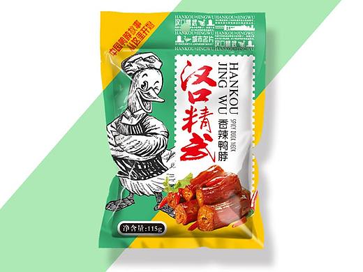 食品包裝該如何升級(jí)--漢口精武鴨脖品牌包裝升級(jí)案例（個(gè)人主頁-ZNDE0ODU5NDg=） - 包裝 - 站酷設(shè)計(jì)師嬉默娃夫北斗設(shè)計(jì)原創(chuàng)素材 - 站酷ZCOOL