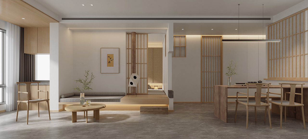 日式居住空间（图ZMjYyNTM2NDcy） - 家装设计 - 站酷设计师大白启原创素材 - 站酷ZCOOL