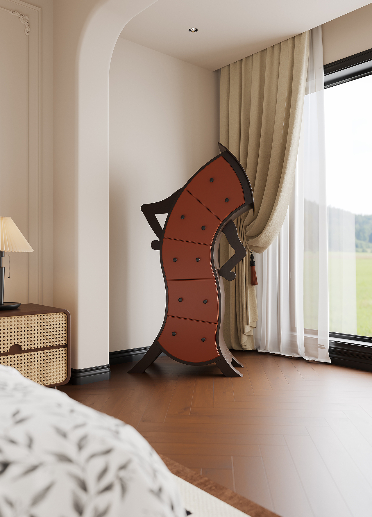 法式复古卧室（图ZMzMyNzY0MzQ0） - 家装设计 - 站酷设计师Yizzzzzzz原创素材 - 站酷ZCOOL