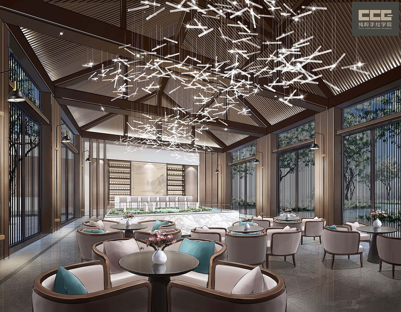 纯粹电脑手绘效果图,助力项目变现,快速出图!