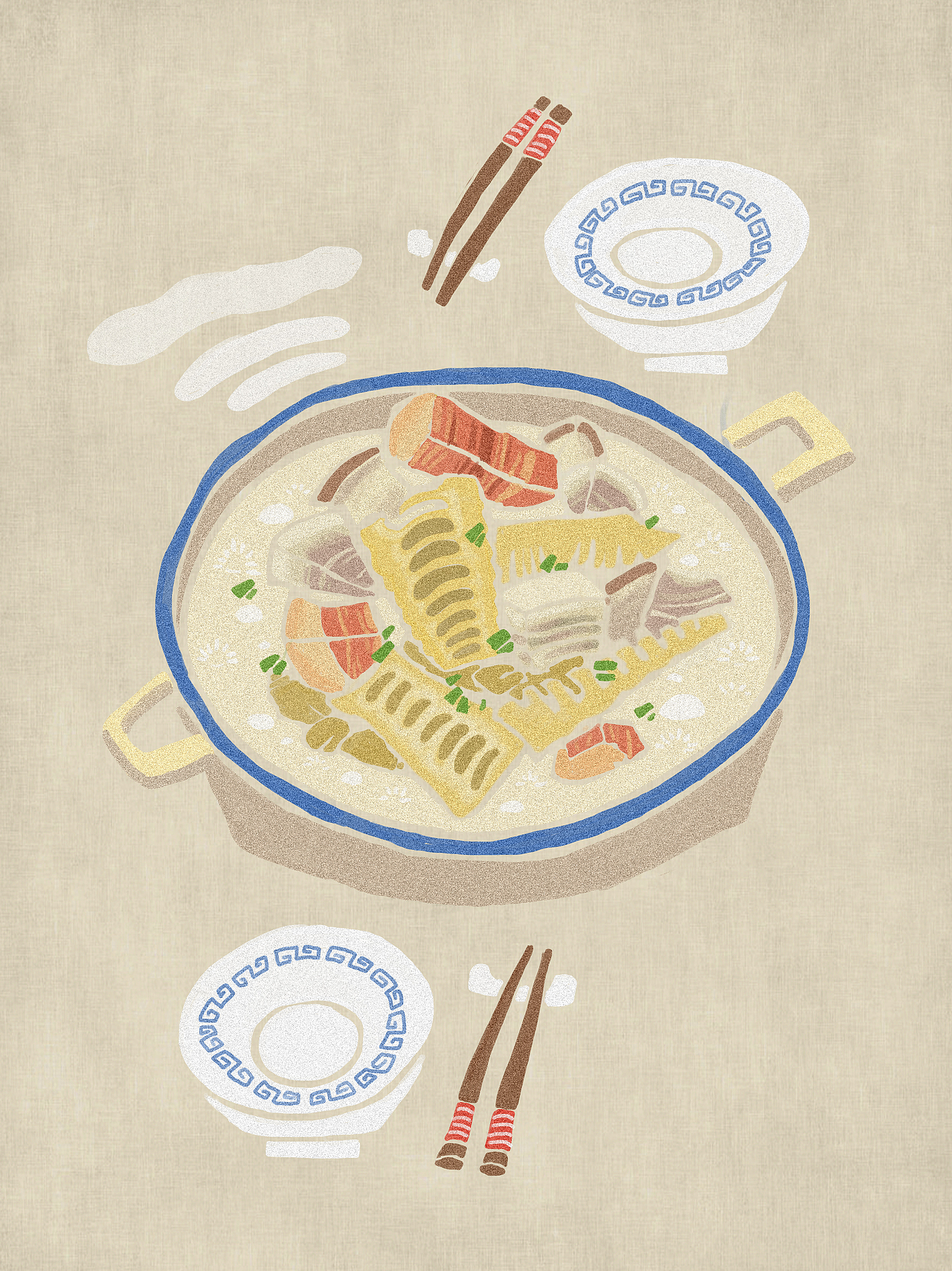 《黄小厨》系列手绘文艺风美食制作插画（图ZMTcwOTc0MjQw） - 商业插画 - 站酷设计师插画师周天天原创素材 - 站酷ZCOOL