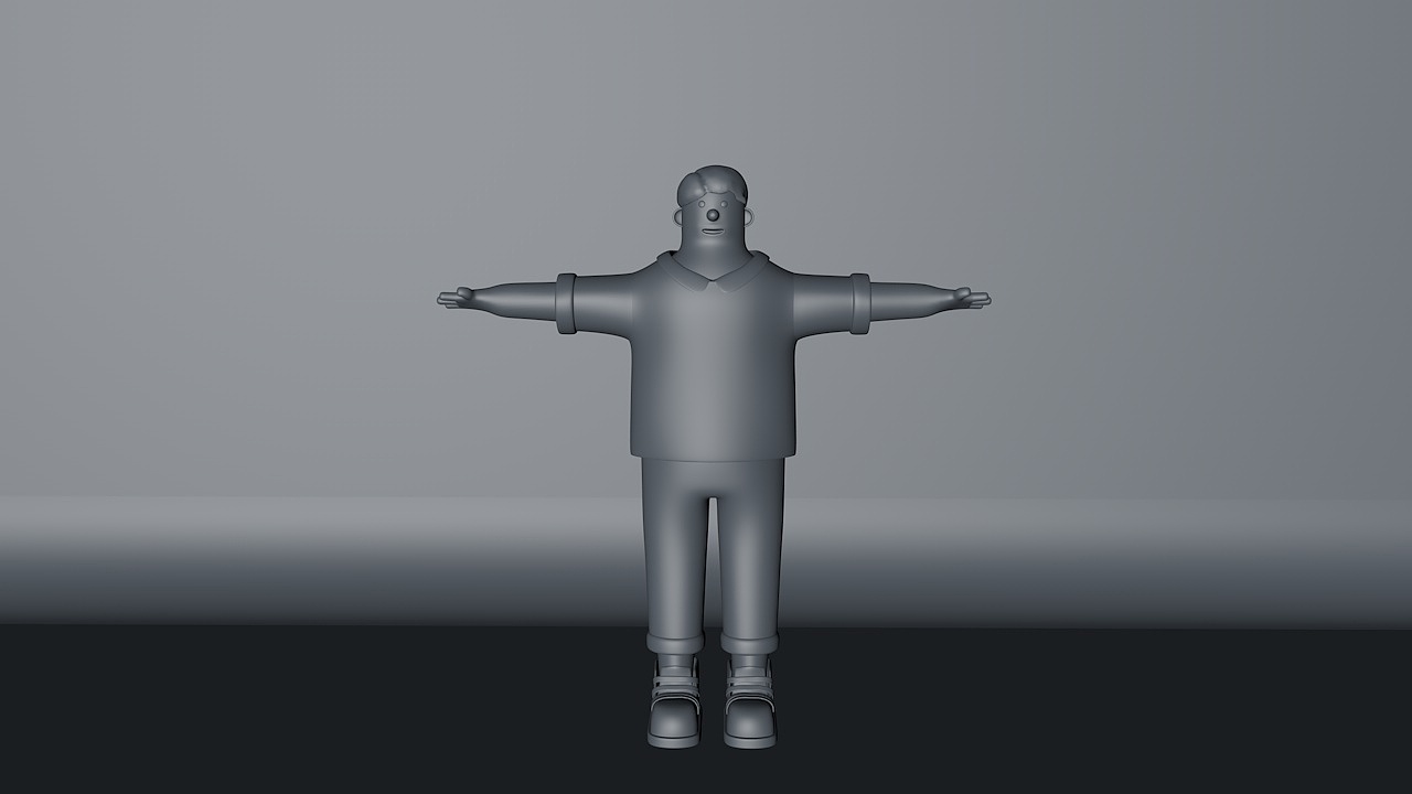 c4d卡通人物练习（图ZMjAzODYzMzQ4） - 人物/生物 - 站酷设计师吸血的蚊子原创素材 - 站酷ZCOOL