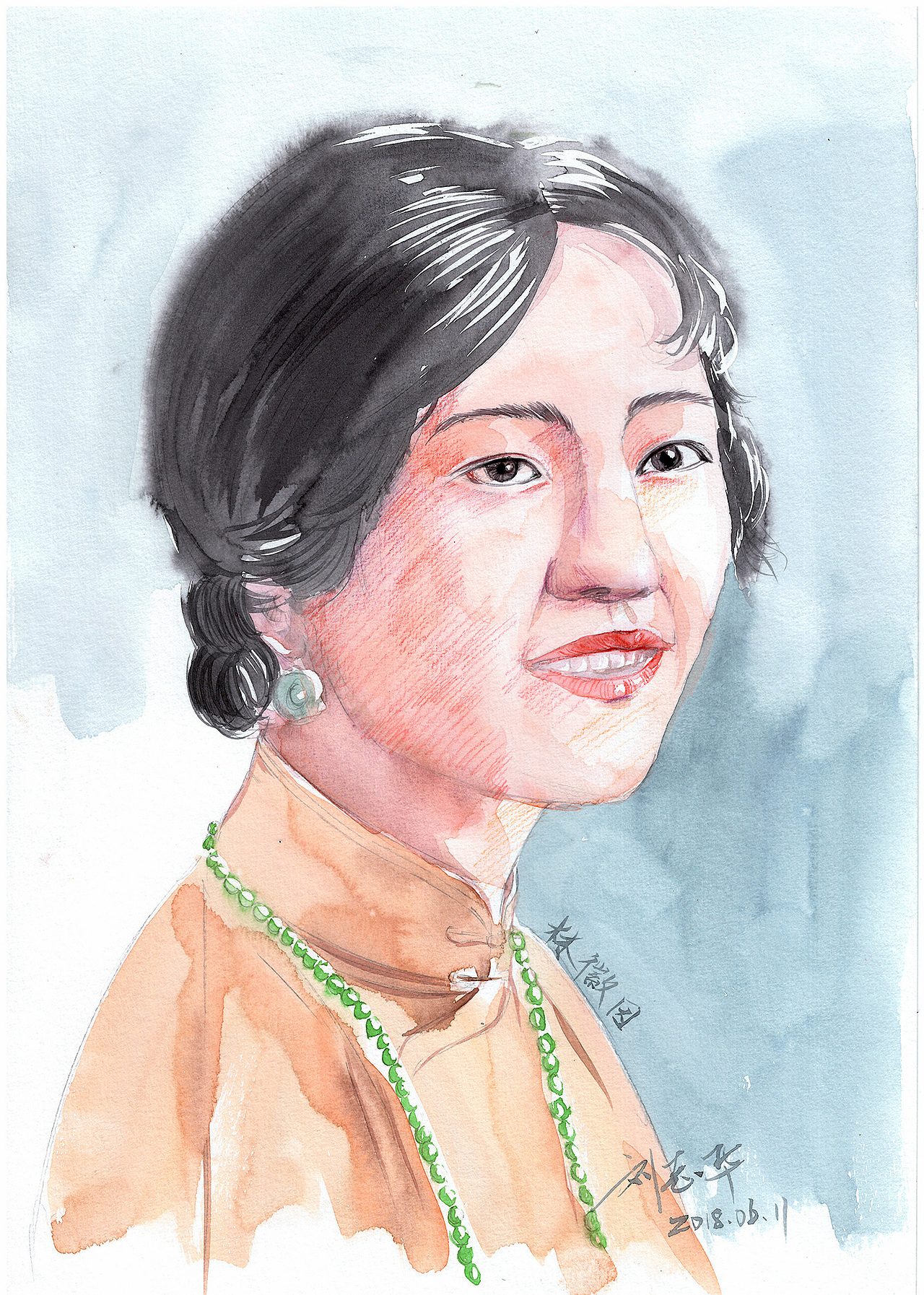 0611 林徽因(1904-1955中国) br>"你是一树一树的花开, 是燕在梁间