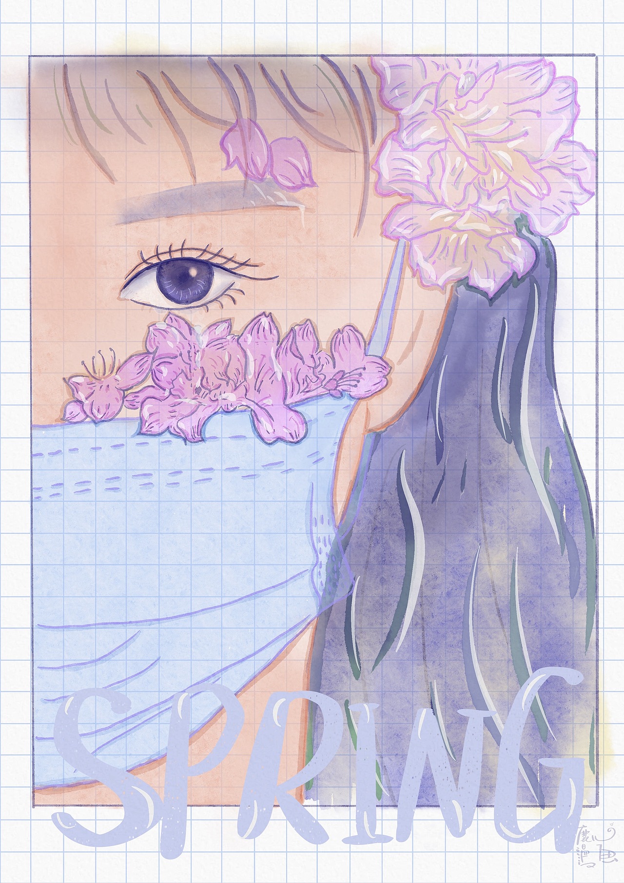 被疫情偷走的春夏秋冬系列插画（图ZMjk3ODA0MTQ0） - 商业插画 - 站酷设计师鹿儿漫画原创素材 - 站酷ZCOOL