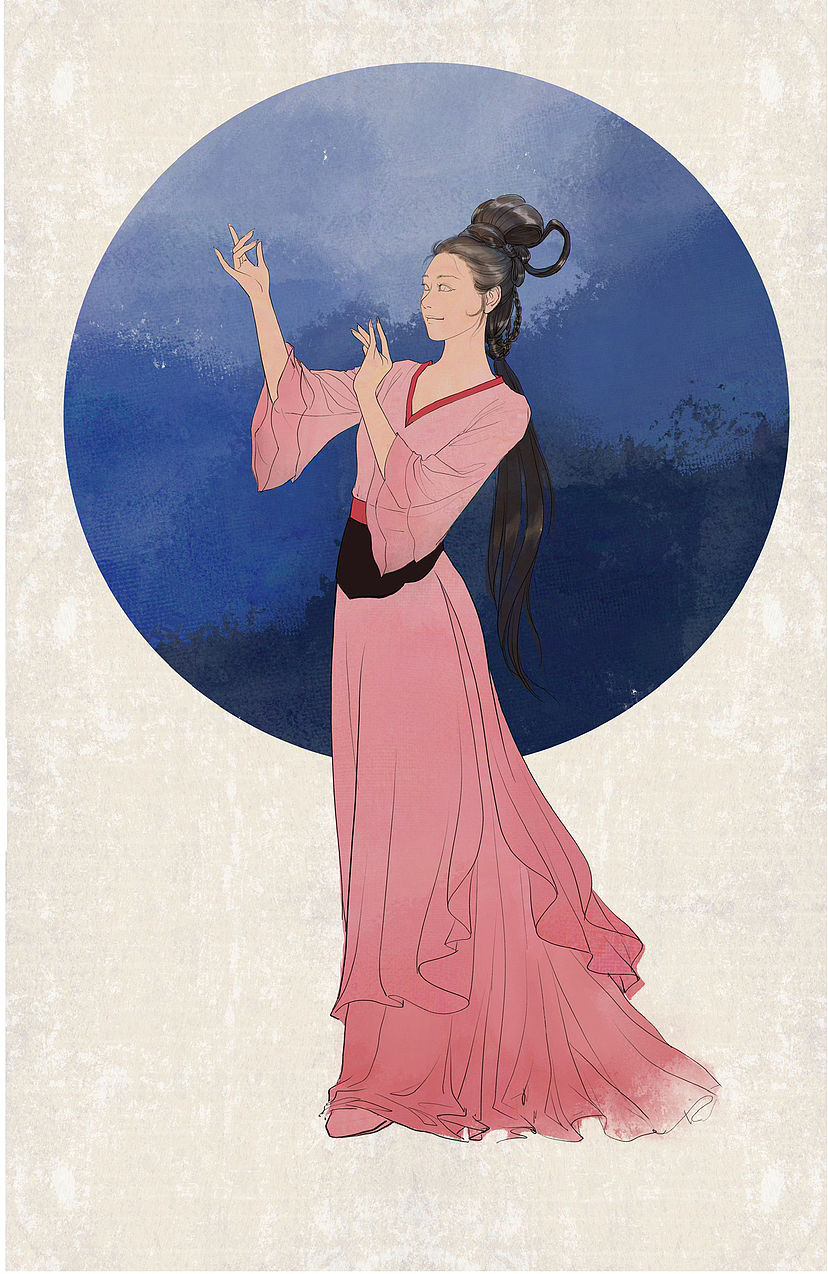86版西游记同人绘画：杏仙（图ZMzYyNDY1Mjg4） - 创作习作 - 站酷设计师月溪鸣原创素材 - 站酷ZCOOL