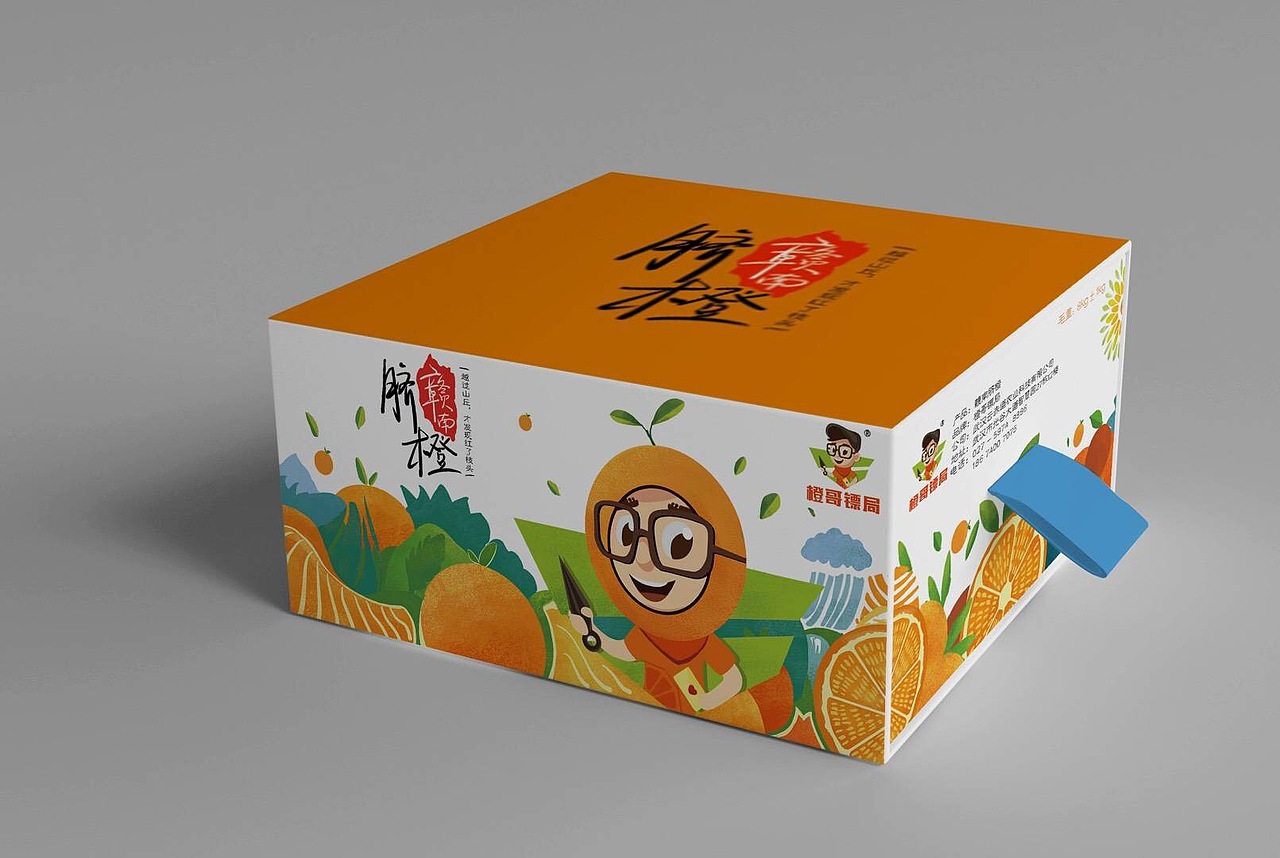 回头看系列4知往过去感知未来橙子包装盒