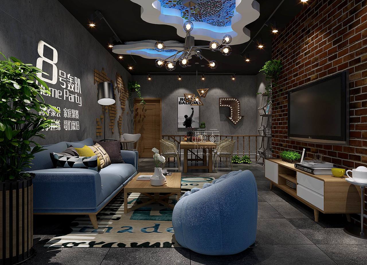 8号轰趴馆空间设计