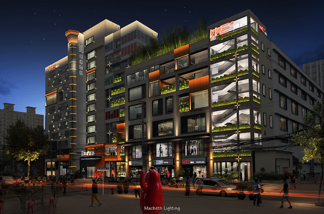 某路的灯光设计小作..（竣工撒花）（图ZMTkxMTc0NTQ4） - 其他空间 - 站酷设计师清汤寡水先桑原创素材 - 站酷ZCOOL