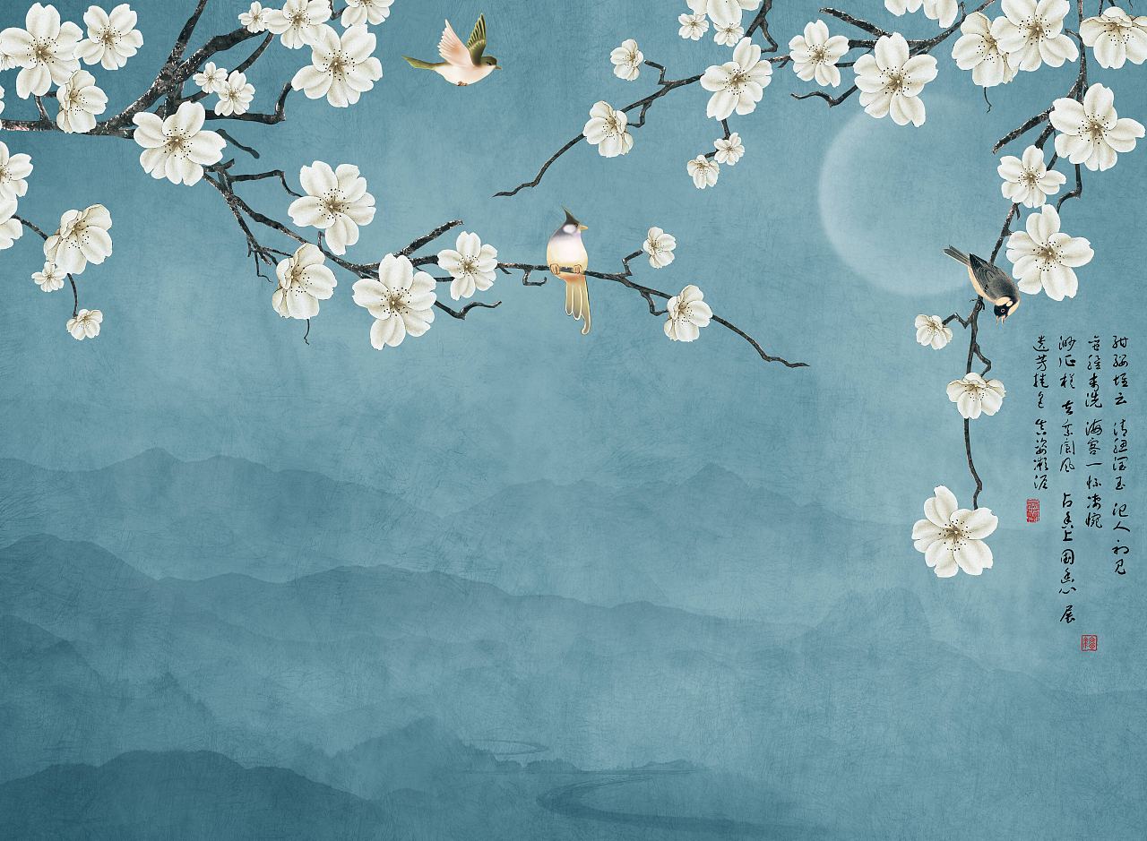 纱画、文创卷帘图案-花鸟（图ZMjg0NTU3Nzk2） - 图案 - 站酷设计师裕隆家居原创素材 - 站酷ZCOOL