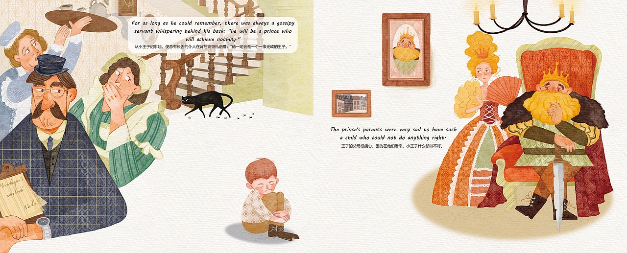 《The dove and the boy》白鸽与少年原创中英绘本