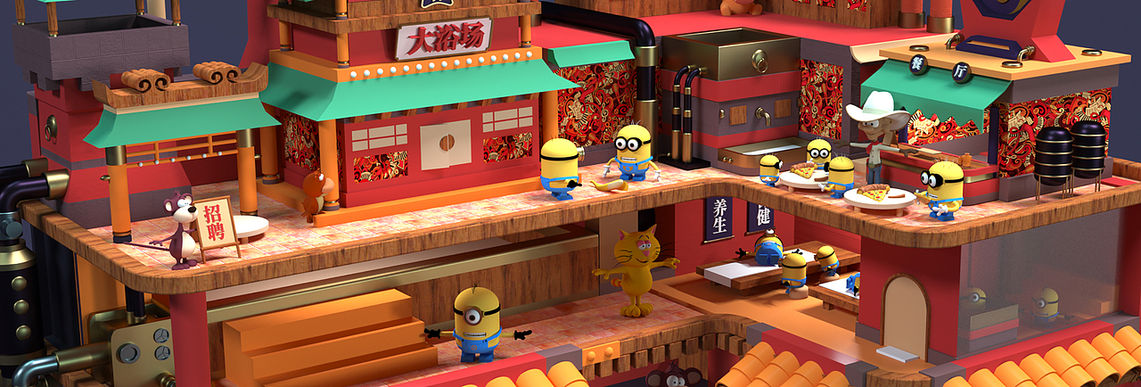 C4D场景练习（图ZMjY2NDAxOTk2） - 场景 - 站酷设计师张进喜原创素材 - 站酷ZCOOL