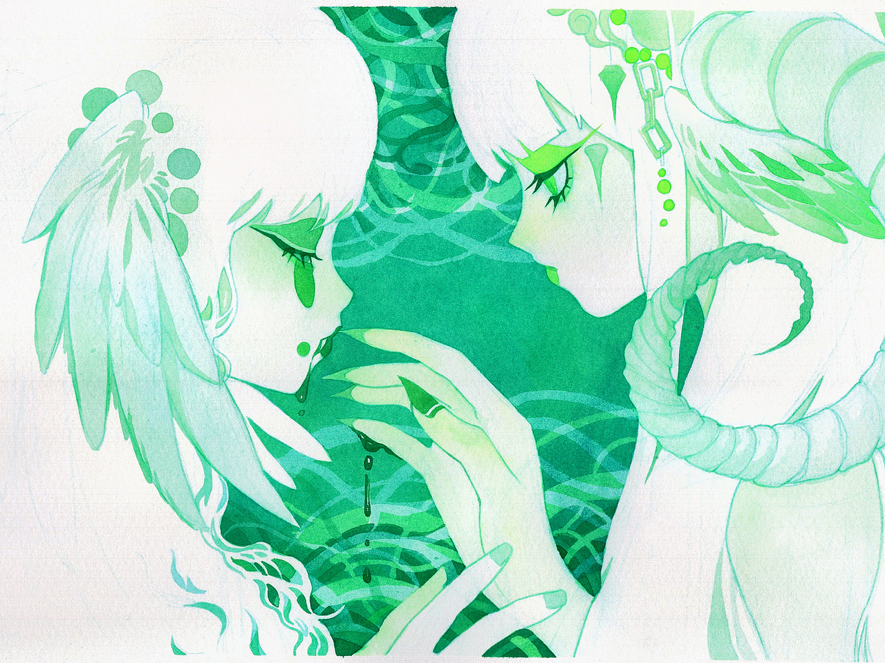 绿之森（图ZMjg2OTU1ODcy） - 艺术插画 - 站酷设计师小鹬_yuunie原创素材 - 站酷ZCOOL