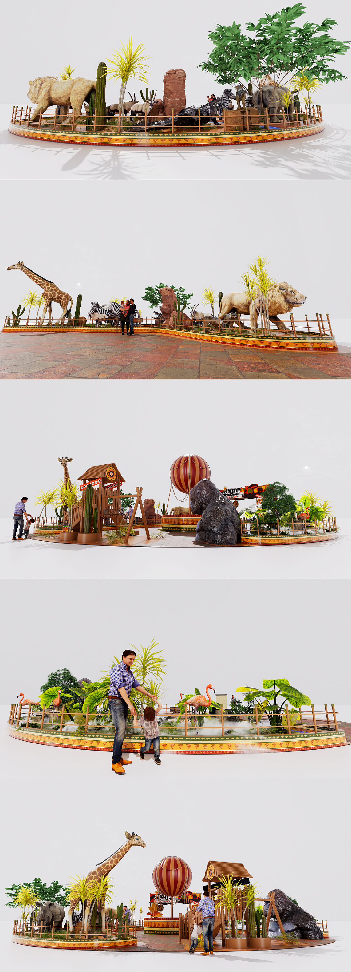 [非洲狂想]动物园商业活动美陈设计（图ZMzUxNjg3MTcy） - 展陈设计 - 站酷设计师那个鸡排在做设计原创素材 - 站酷ZCOOL