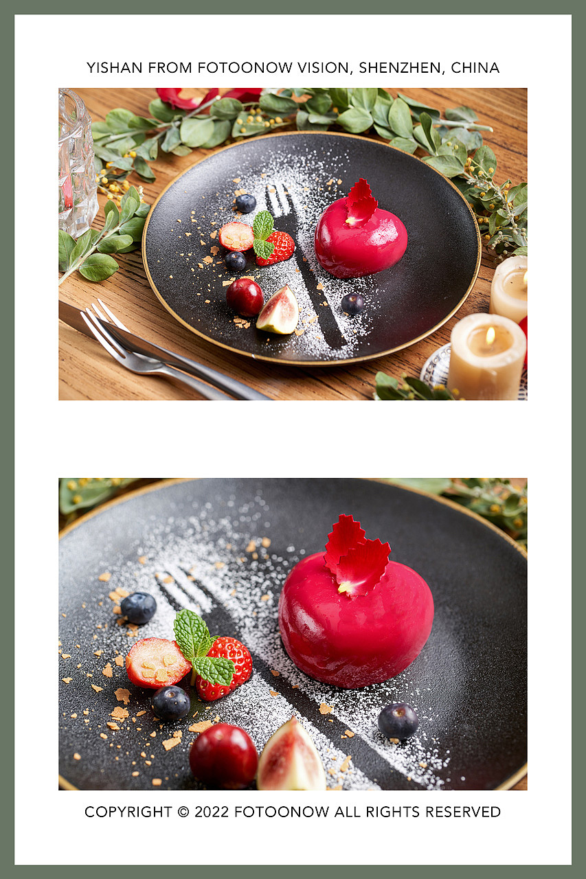 菜品拍摄 | 烛光花艺主题 x 情人节西餐