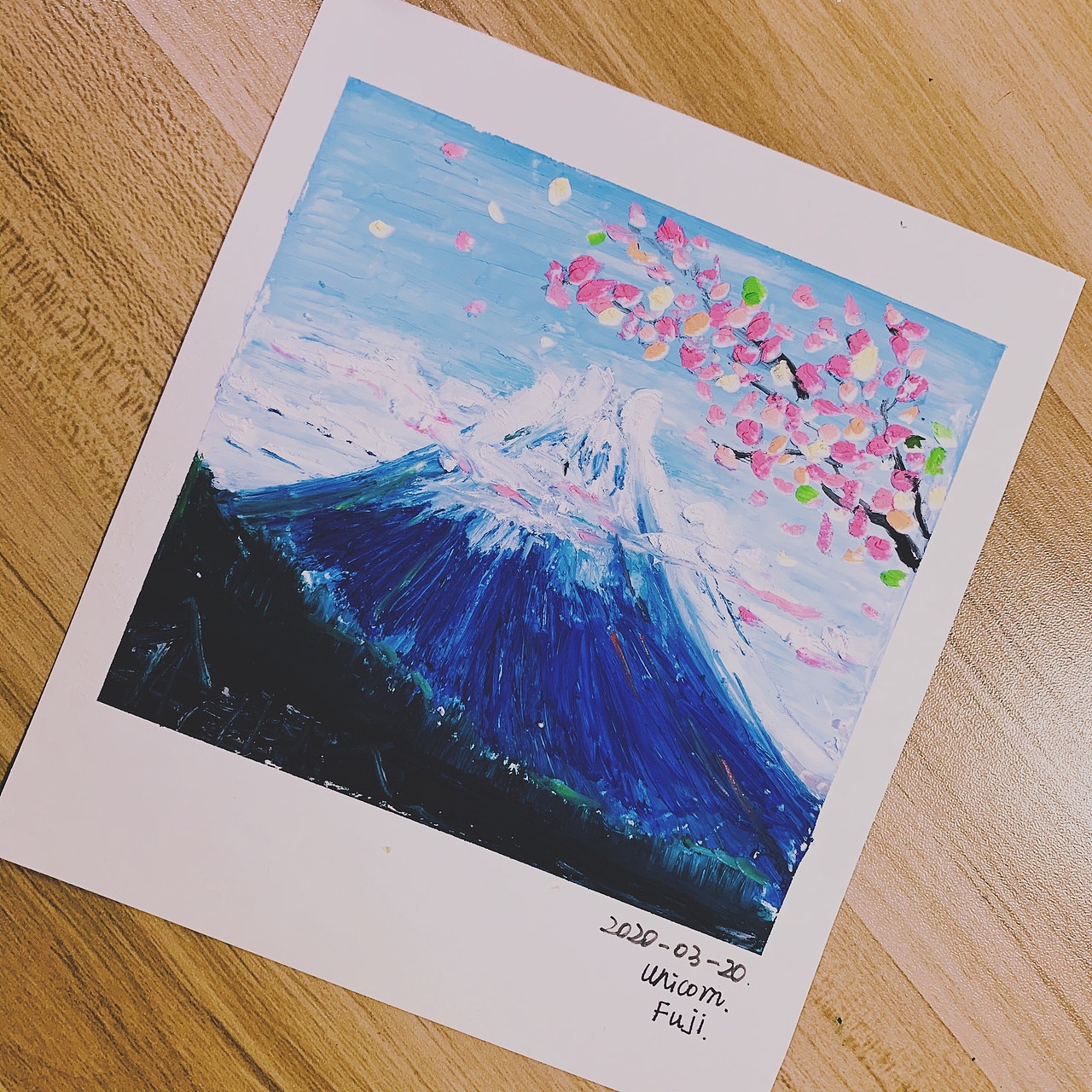 重彩油画棒富士山（图ZMjAzOTM1NDQ0） - 创作习作 - 站酷设计师寒月入梦Stella原创素材 - 站酷ZCOOL