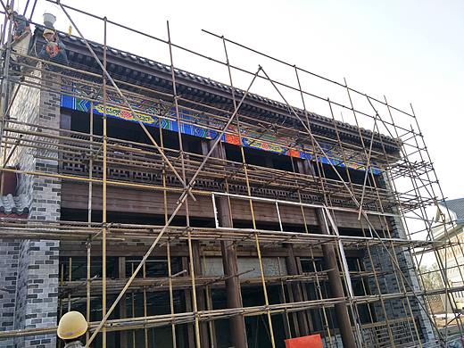 古建彩绘—邯郸方特国色春秋步行街古建彩绘