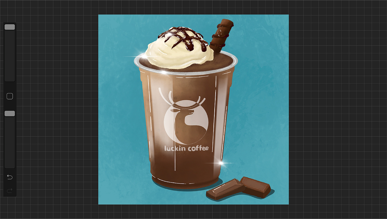 手绘星巴克瑞幸咖啡