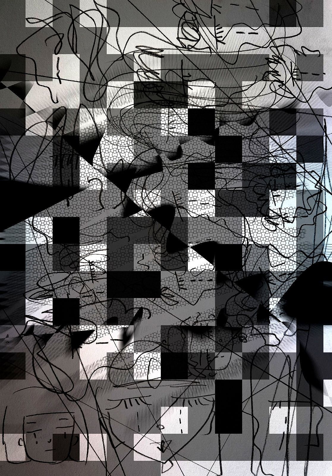 俞果系列素描漫画作品《或许》