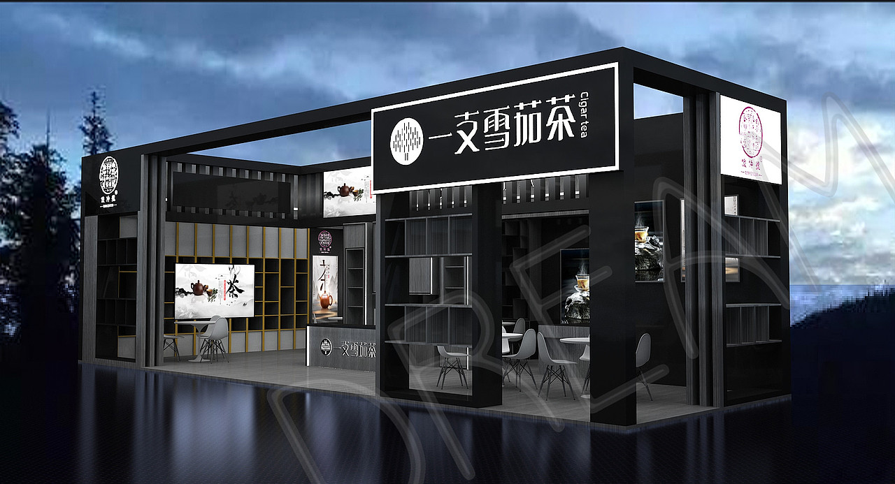 小罐茶展位设计（图ZMzAzODIwNTgw） - 展陈设计 - 站酷设计师Dream一拳原创素材 - 站酷ZCOOL