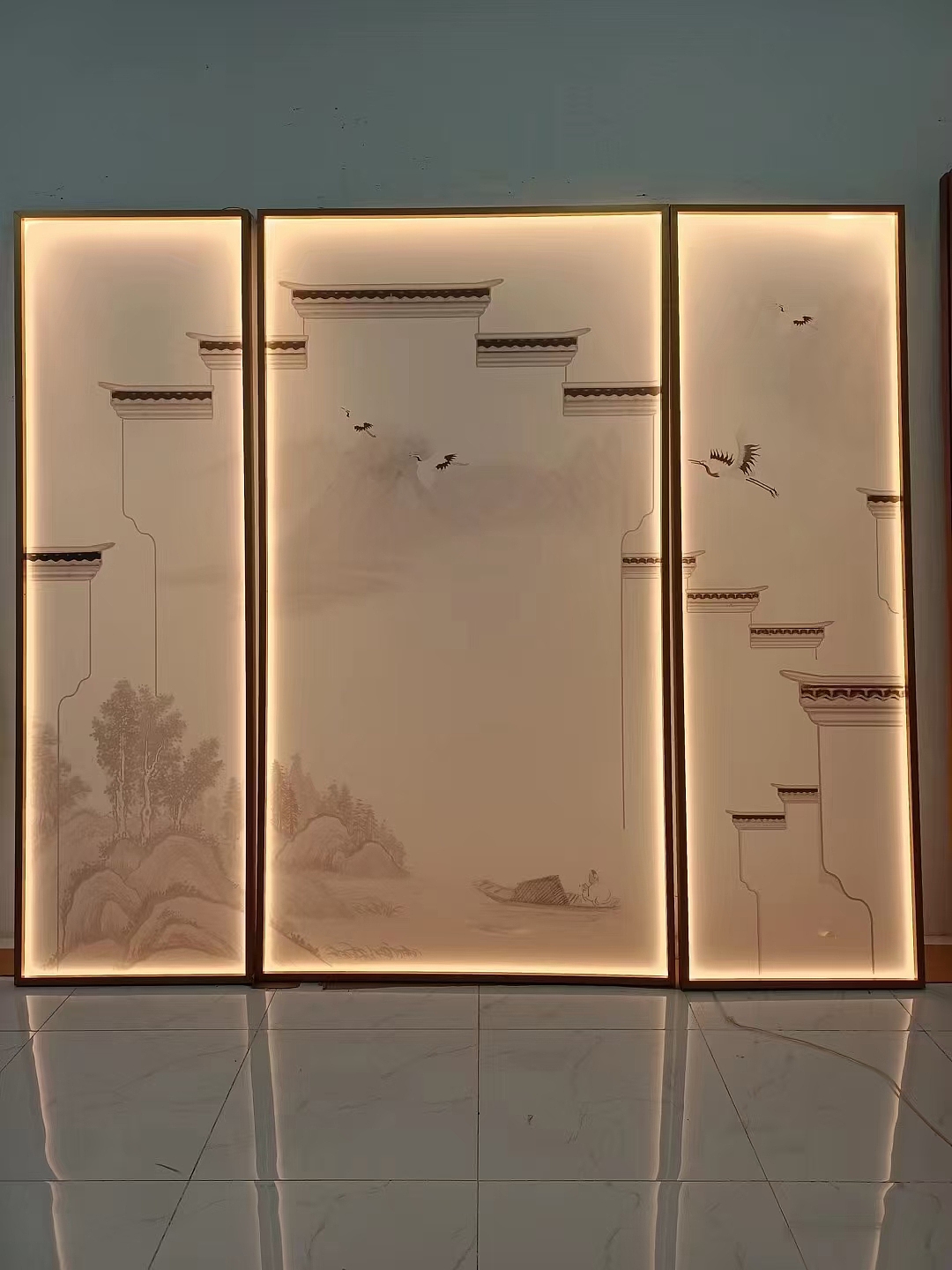 新中式透光屏风意境应用方案