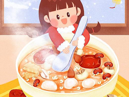 二十四节气-迟到的腊八节日祝福