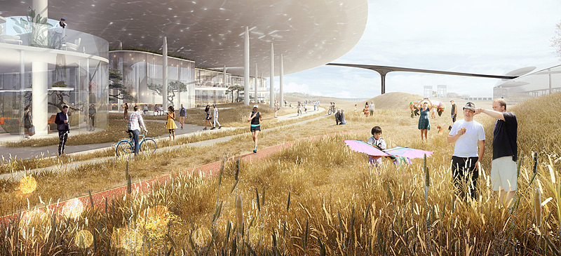 法拉第未来总部园区｜MAD（图ZODU4NjExODQ=） - 建筑设计 - 站酷设计师马岩松MAD事务所原创素材 - 站酷ZCOOL