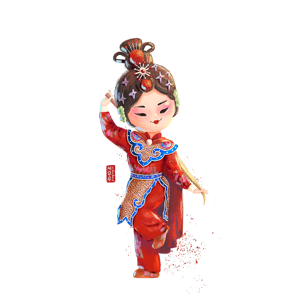 一组国风小人物（14p）（图ZMjU1NDc2MDA4） - 创作习作 - 站酷设计师阿容容原创素材 - 站酷ZCOOL