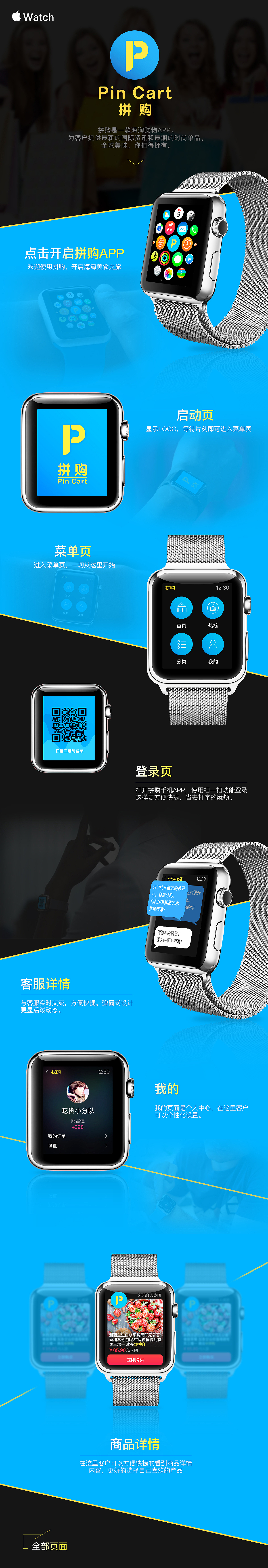 电商类Apple Watch页面设计（图ZNDkyMDcxOTI=） - APP界面 - 站酷设计师EwilliamY原创素材 - 站酷ZCOOL