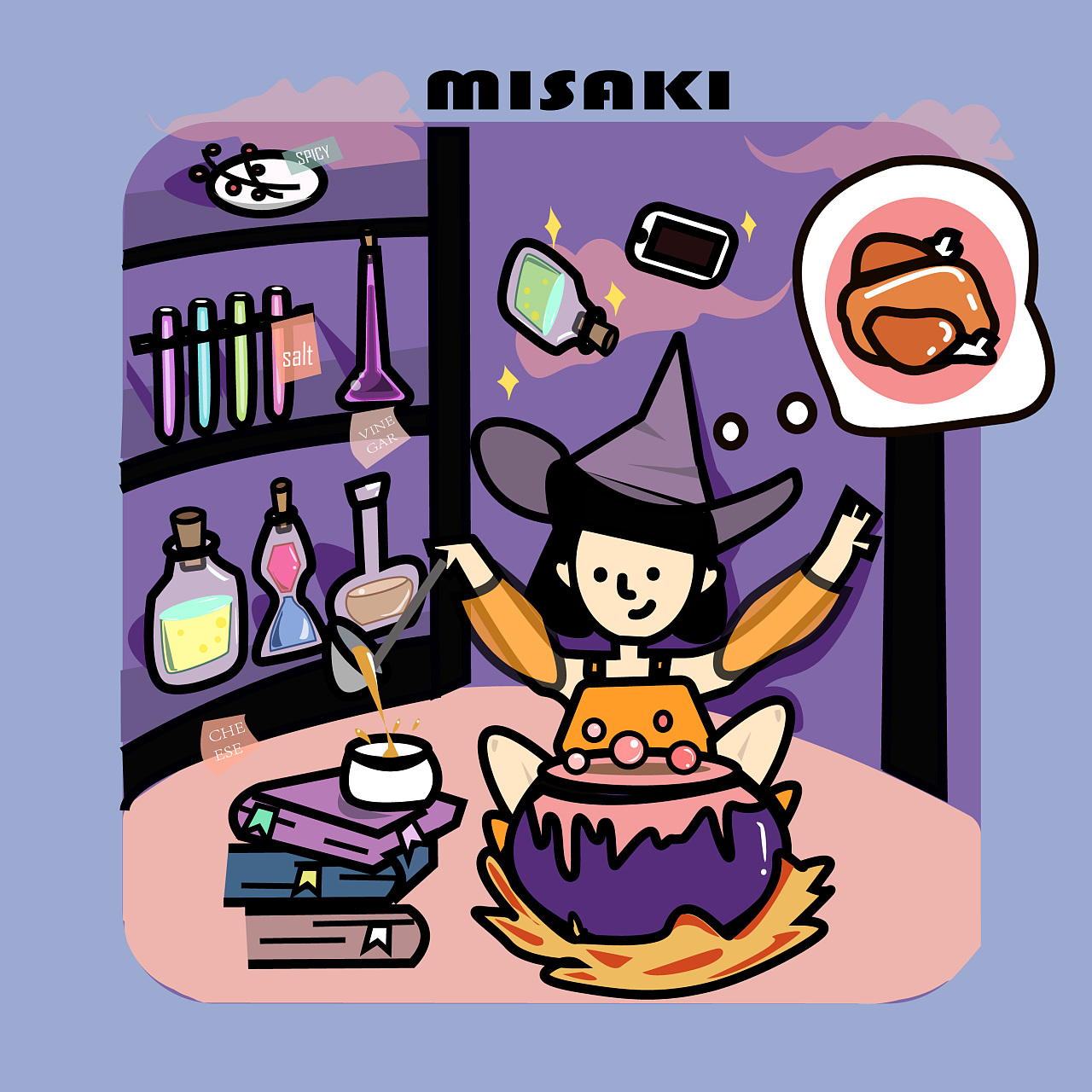 孟菲斯派风格/原创插画/misaki