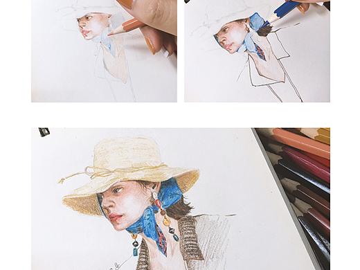 欧美时尚模特（个人主页-ZNDIyMjU1NTY=） - 绘画 - 站酷设计师透明卷毛原创素材 - 站酷ZCOOL