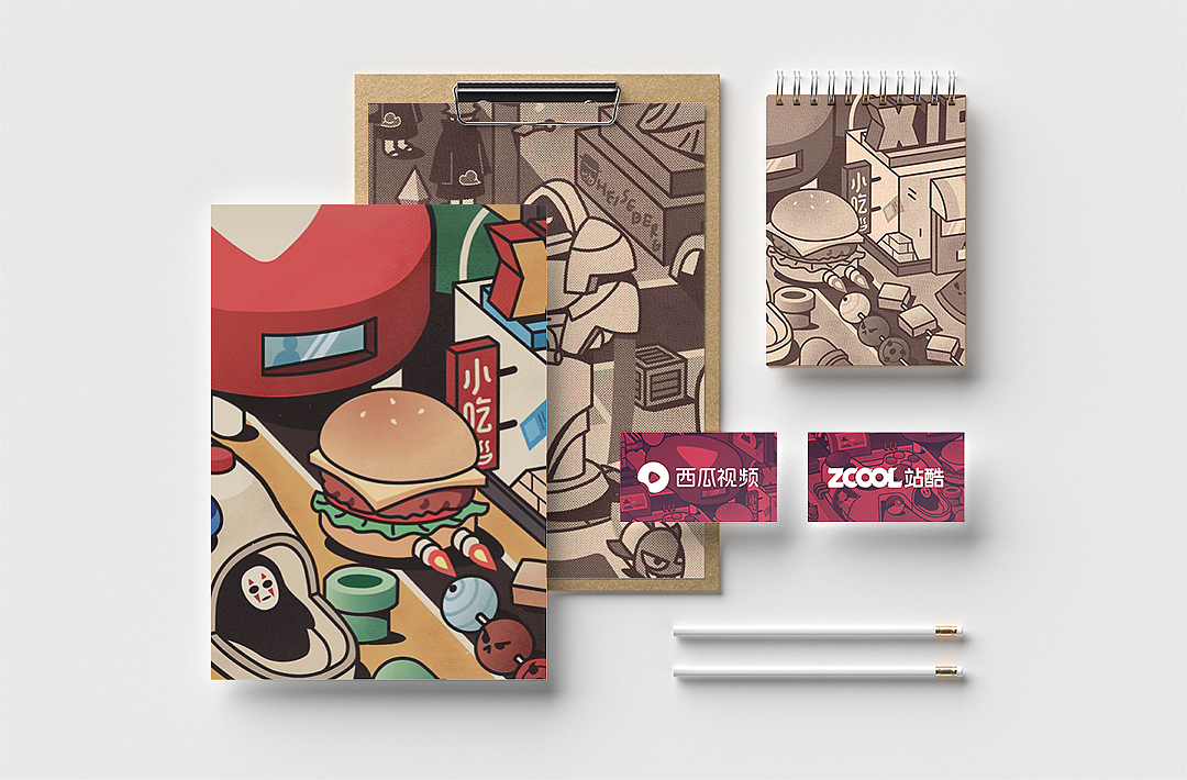 西瓜小镇 / XIGUA TOWN（图ZMTM0Njk3NTA0） - 图案 - 站酷设计师冬言原创素材 - 站酷ZCOOL