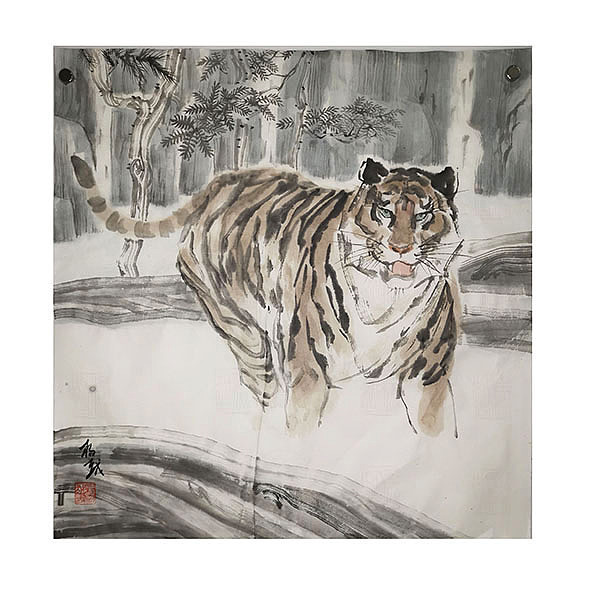 国画动物老虎水墨小年吉祥（图ZMjg2NDgyMjY0） - 绘画 - 站酷设计师杨越绘画原创素材 - 站酷ZCOOL