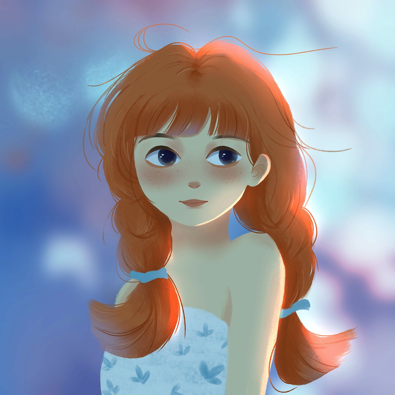 发光的小女孩儿