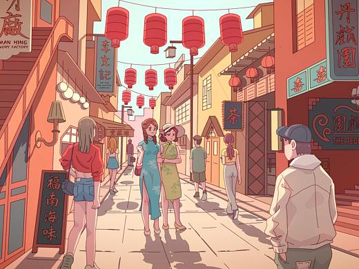 街景（个人主页-ZNTY1Mzg0MjQ=） - 创作习作 - 站酷设计师格格里尔原创素材 - 站酷ZCOOL