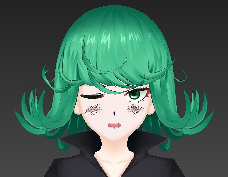 一拳超人龙卷3d模型手绘