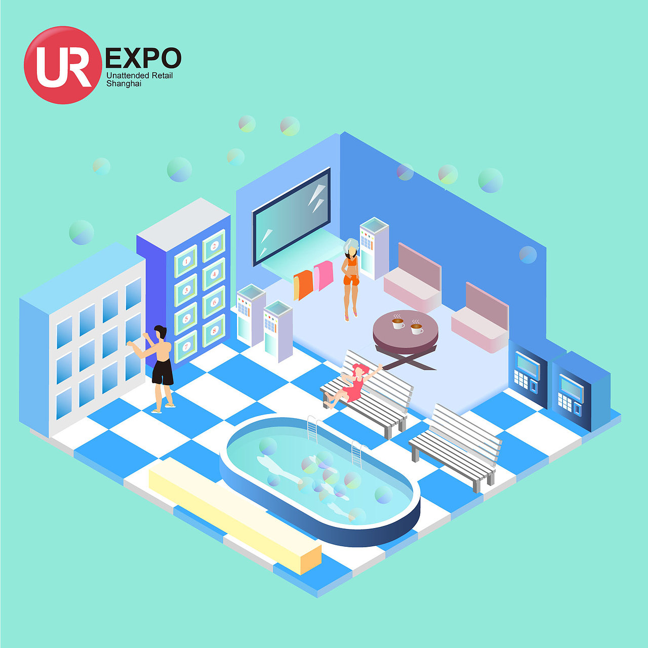 自售場景插畫（圖ZMTY2Mzg2NjI4） - 商業(yè)插畫 - 站酷設計師七彩夢境原創(chuàng)素材 - 站酷ZCOOL