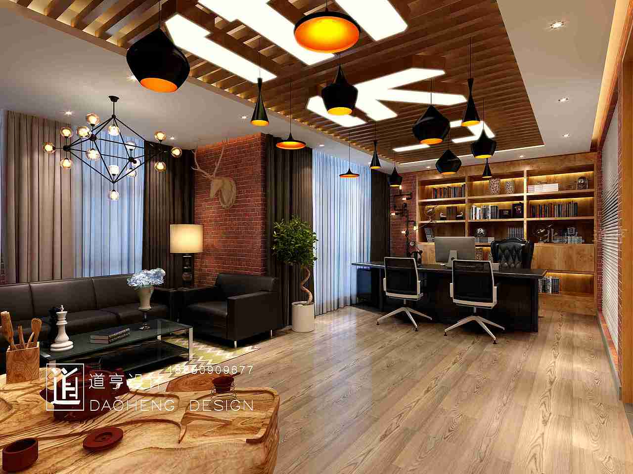 重庆办公室设计办公室装修专业办公室设计道亨装饰设计（图ZODk5Nzc2MDg=） - 家装设计 - 站酷设计师健身房设计原创素材 - 站酷ZCOOL